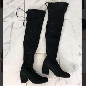 Stuart weitzman tieland boots black LIKE NEW
